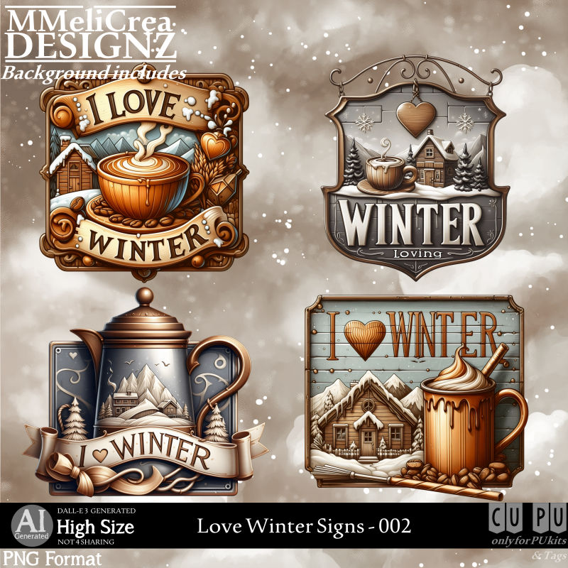 (image for) AI - Love Winter signs - CU002 (CU4PU/PNG)
